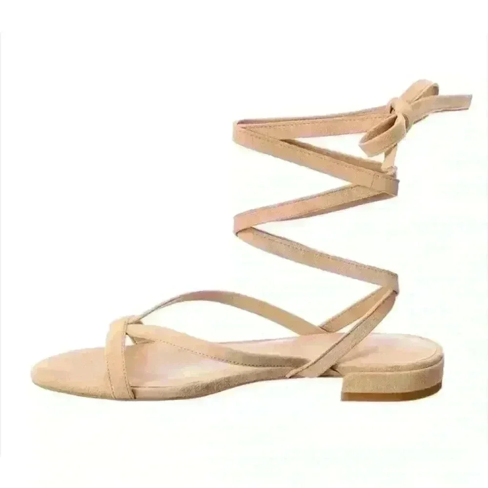 NEW Stuart Weitzman Anita Suede Sandal Size 10